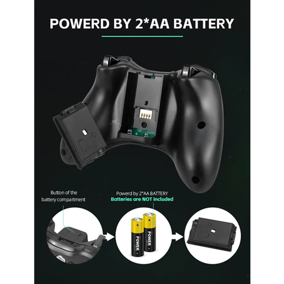 Xbox 360/Xbox 360 slim/PC wireless controller