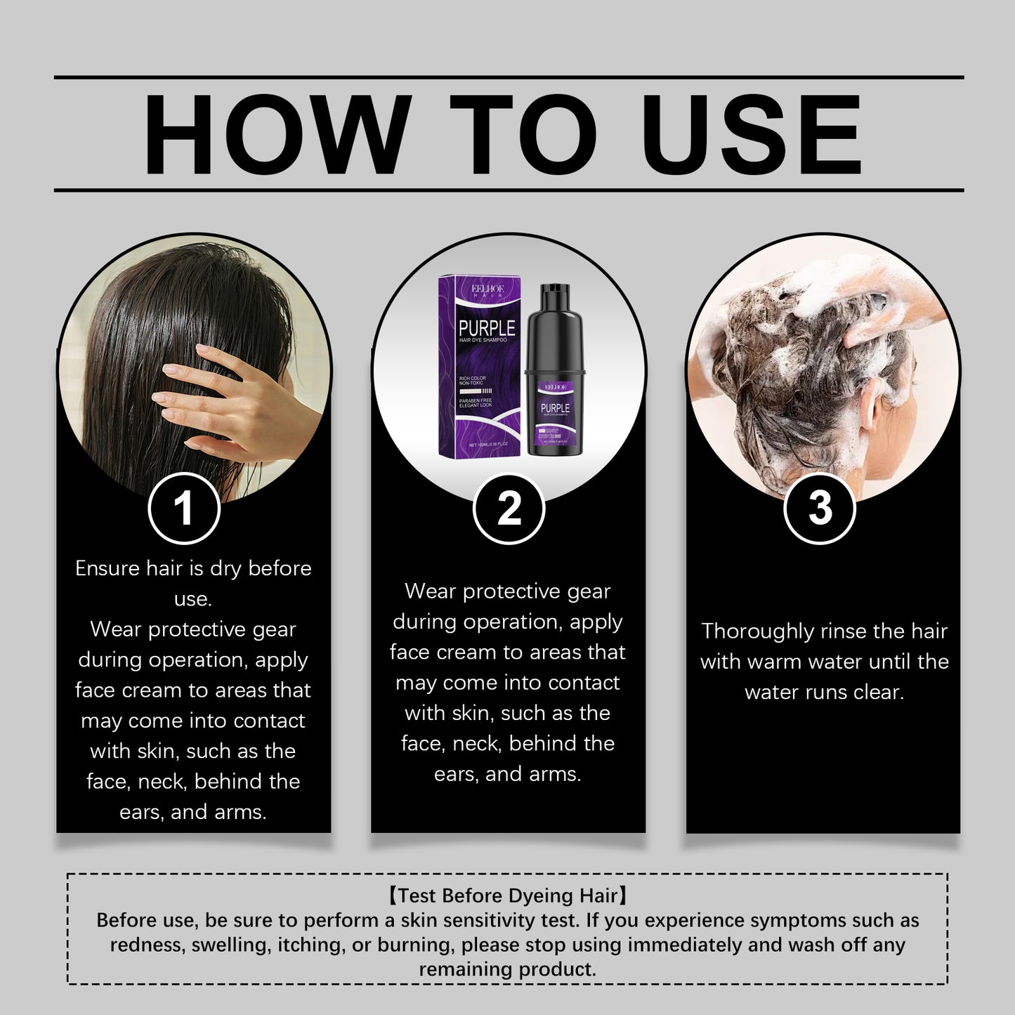 Hair Dye Herbal Shampoo
