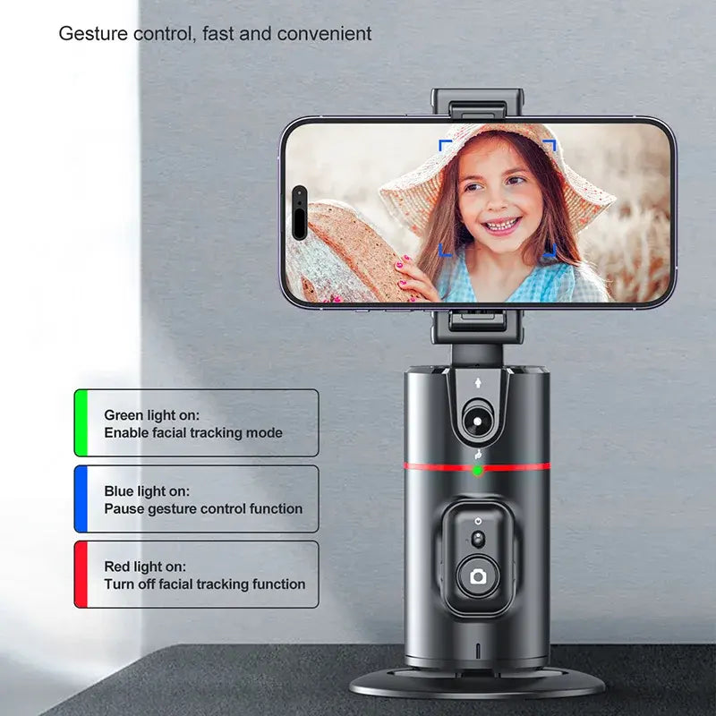 Auto Face Tracking 360 Rotation Phone Tripod