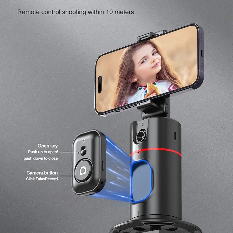 Auto Face Tracking 360 Rotation Phone Tripod
