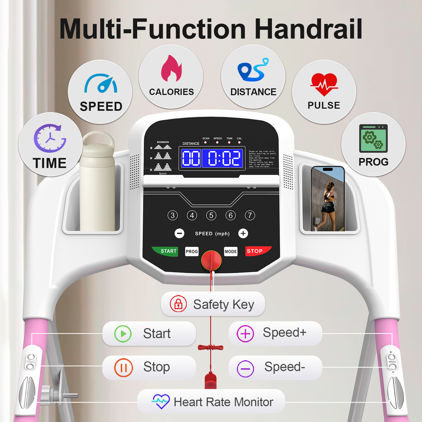 Foldable Treadmill Machine for Home Gym