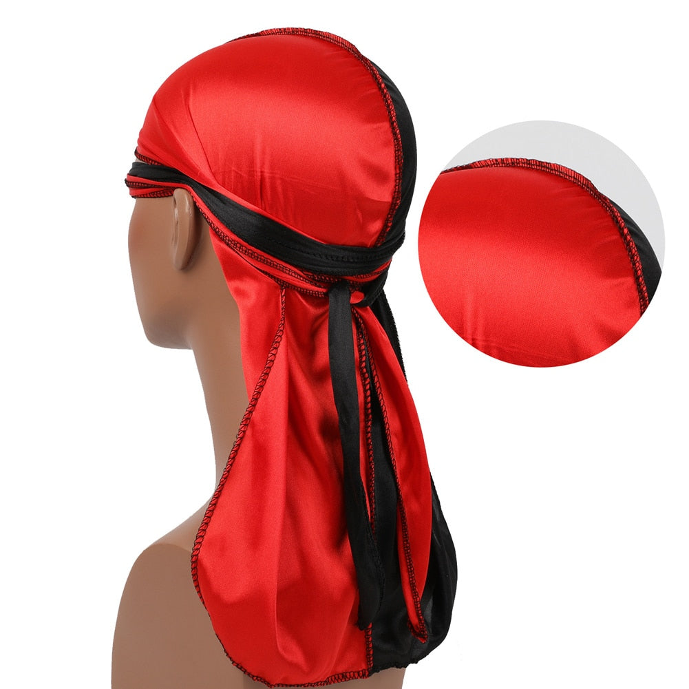 Long Tail Satin Silk Durag For Men & Women