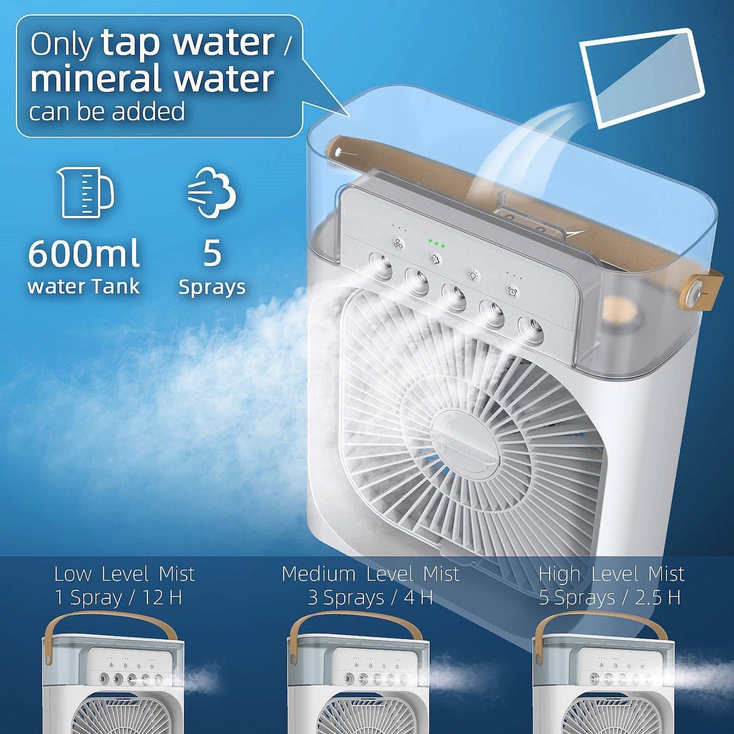 Portable Desktop Mini Water Cooling Fan