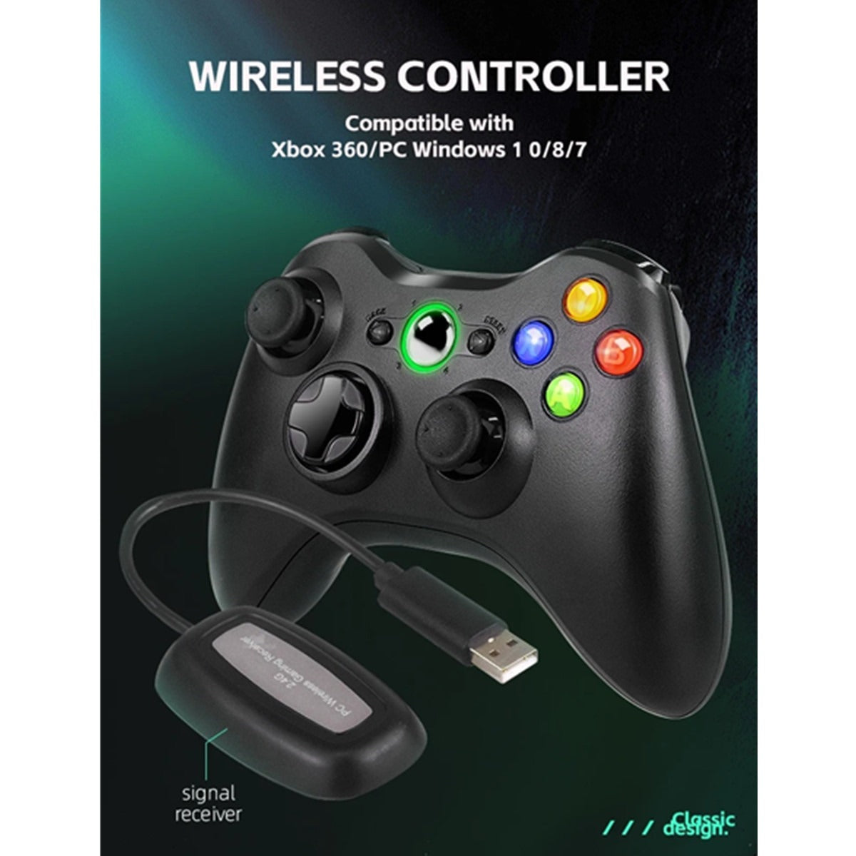 Xbox 360/Xbox 360 slim/PC wireless controller