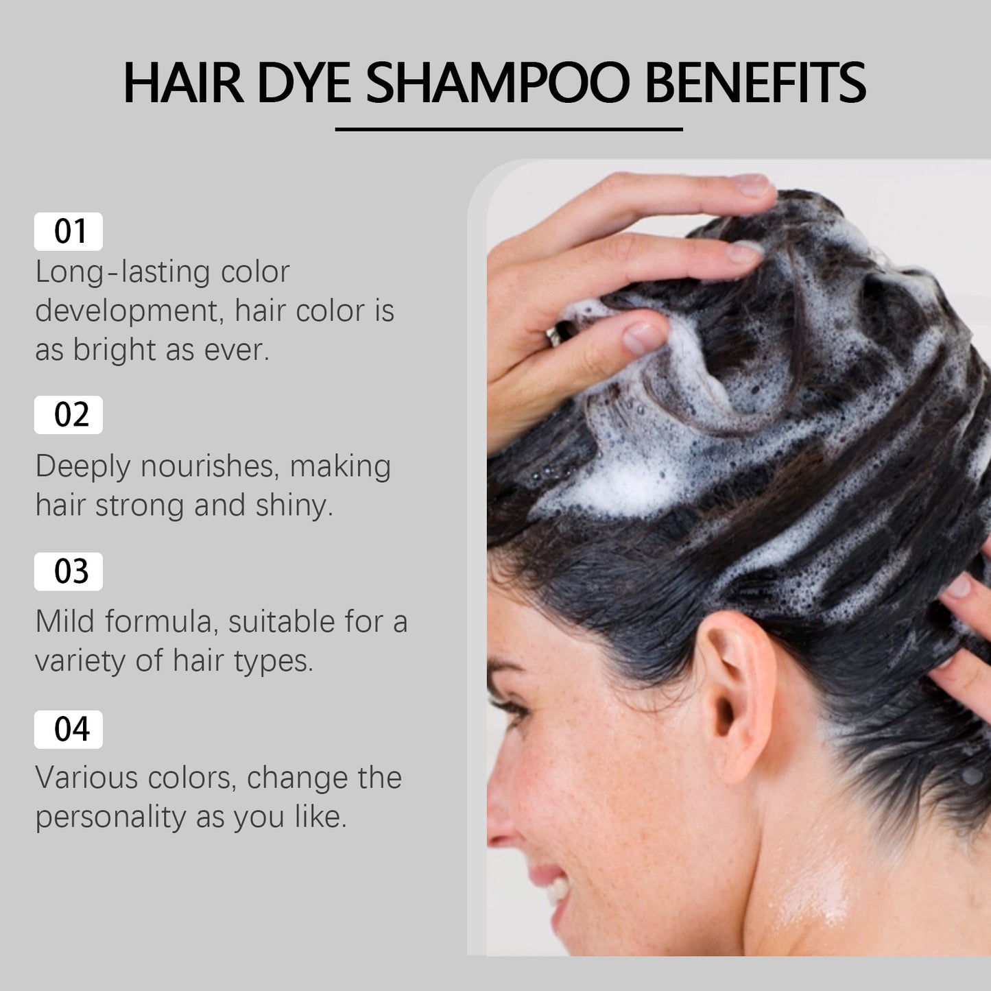 Hair Dye Herbal Shampoo
