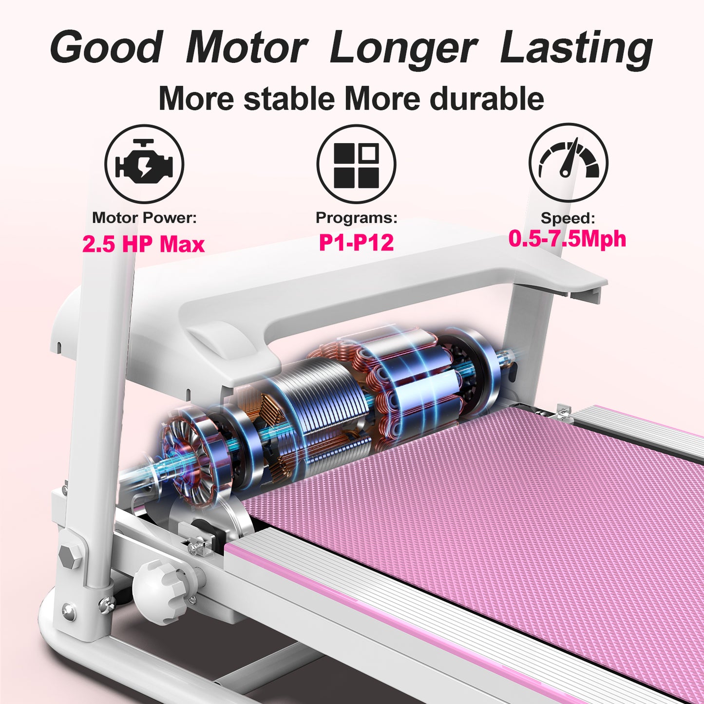 Foldable Treadmill Machine for Home Gym